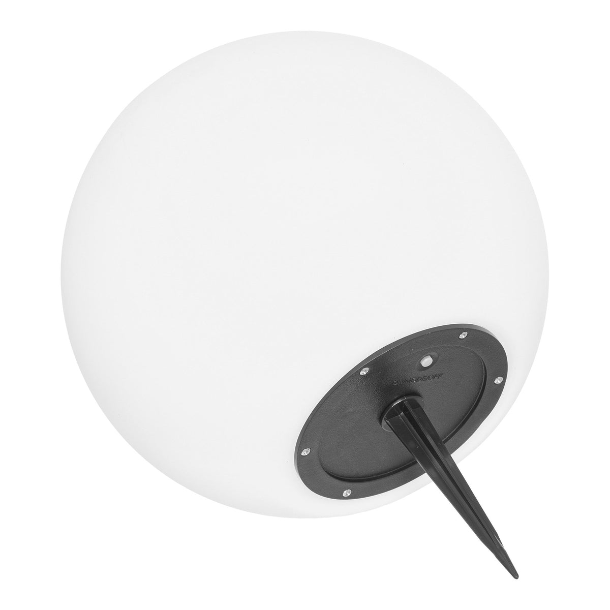 PolsterOase Möbel – Lifton Solarlampe aus PP, Kunststoff, wiederaufladbar, Weiß, Ø 25 cm