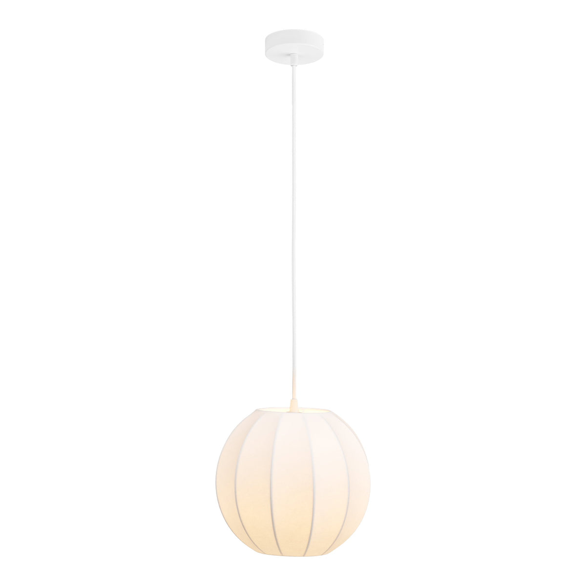Coventry Pendelleuchte – Weiß, Ø 25 cm, H 22 cm