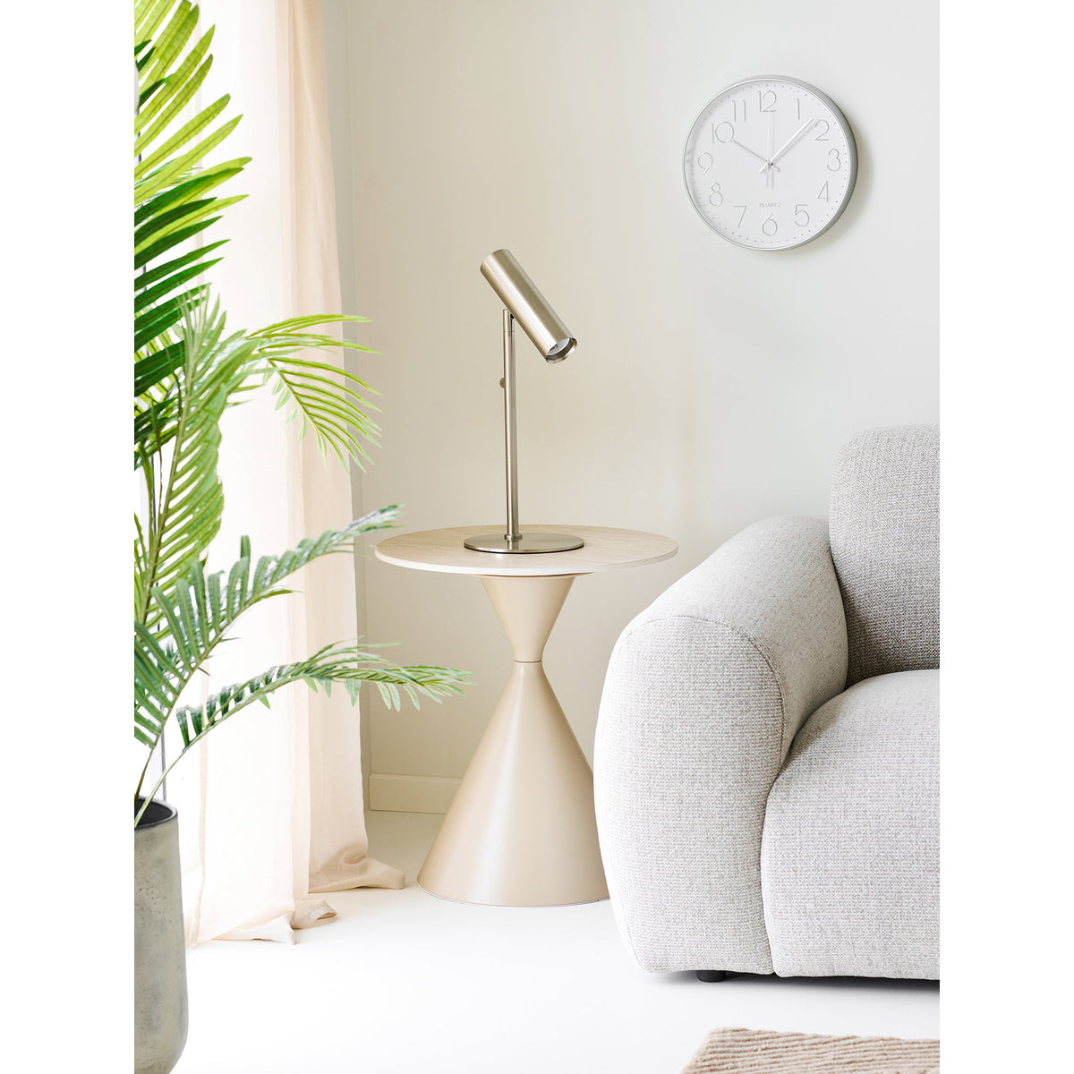 Paris Tischlampe – Metall, silber