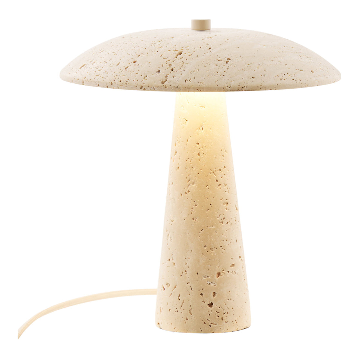 Consett Tischlampe – Travertin Natur