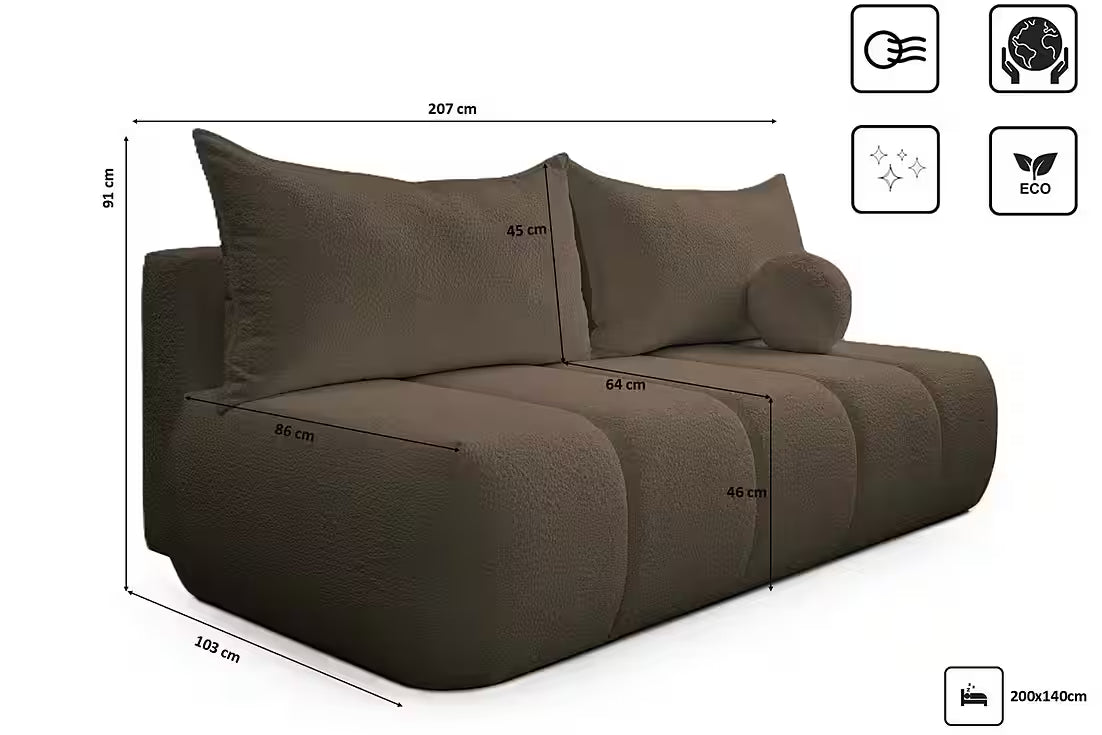 Schlafsofa Piano #Variant_Braun