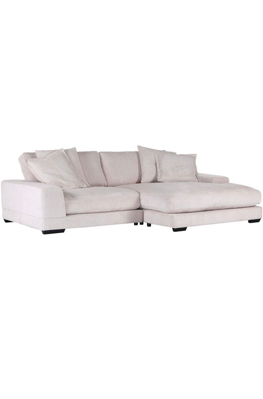 Big Sofa Ecke / Ecksofa in Cord Beige