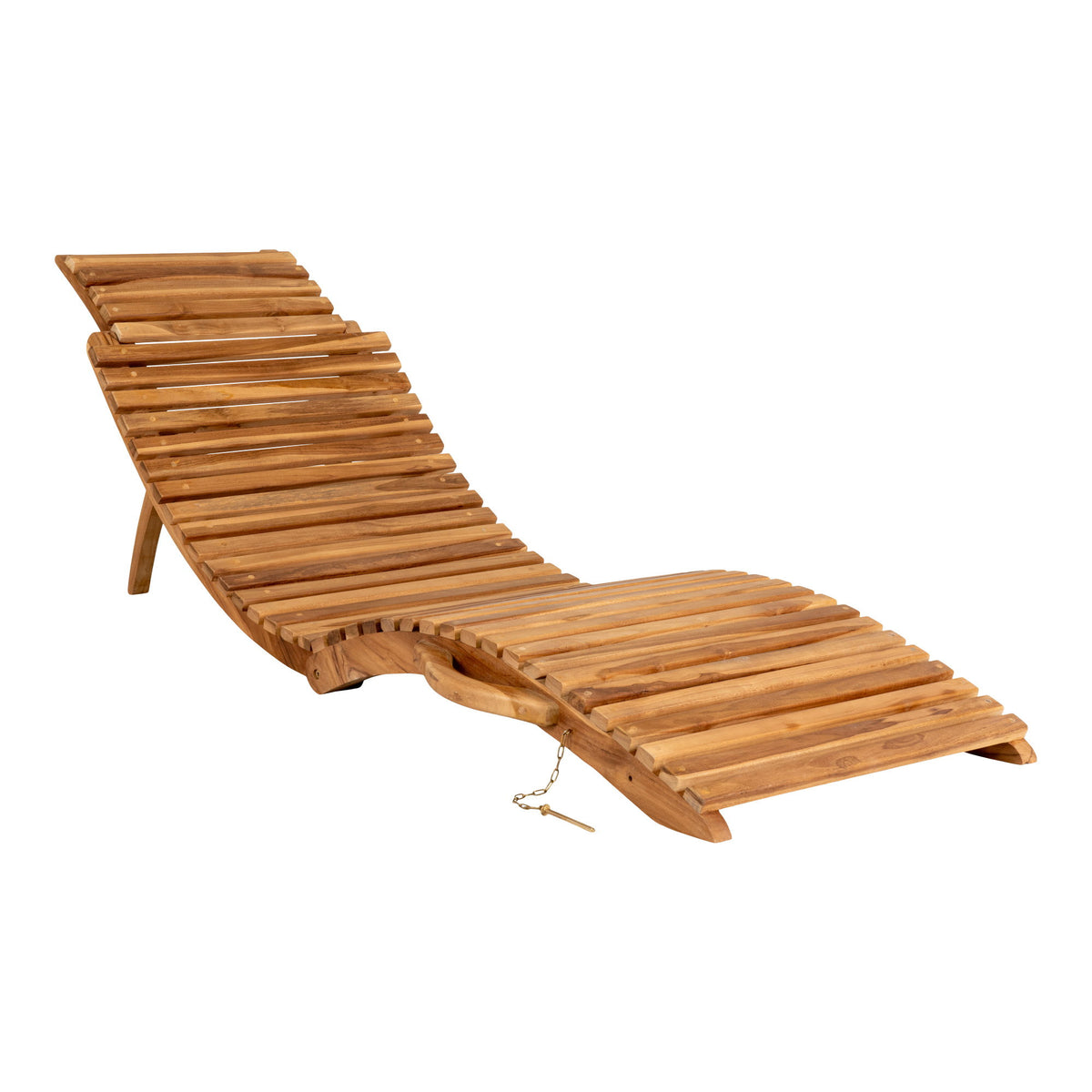 Arrieta Sonnenliege aus Teakholz, Natur, 160 cm