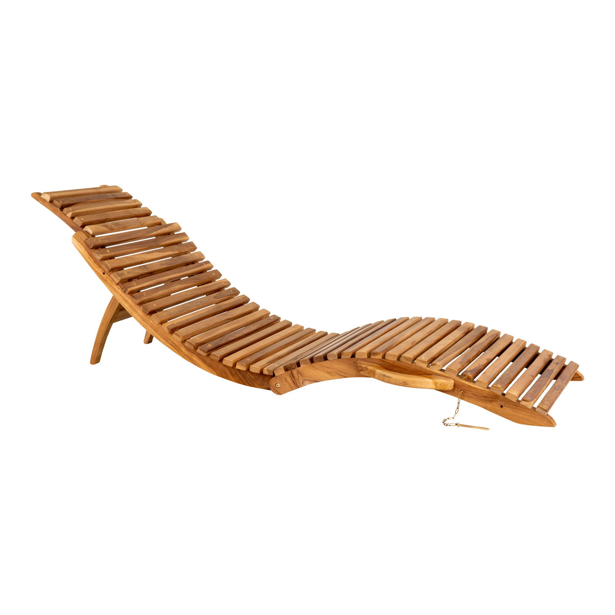 Arrieta Sonnenliege aus Teakholz, Natur, 160 cm