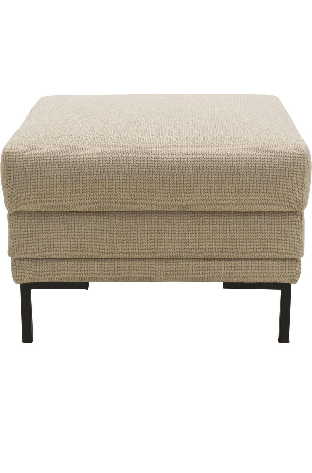 Designer Sessel + Hocker von WJ in Webstoff Beige - POLSTEROASE