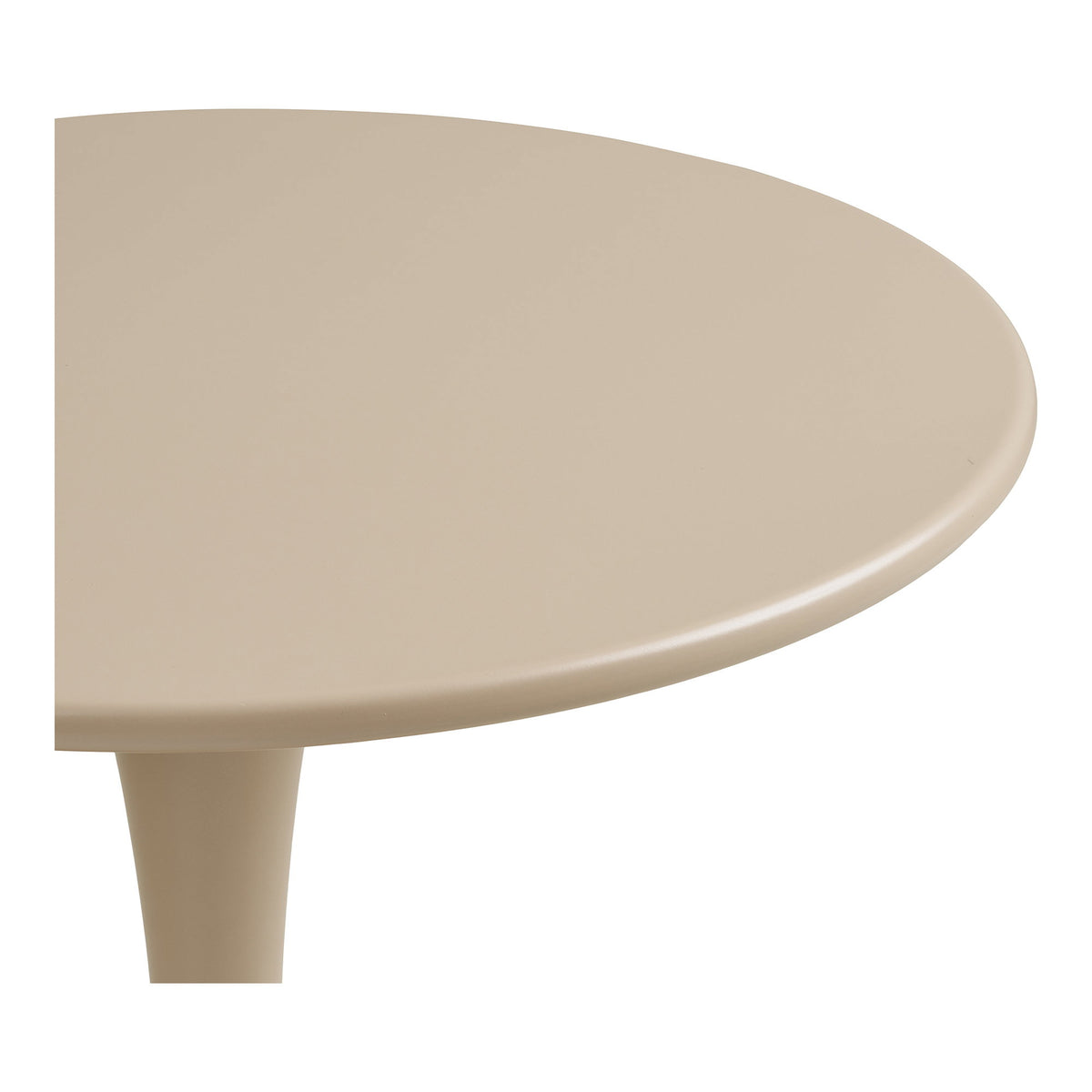 PolsterOase Möbel – Meira Bistrotisch aus Stahl, Taupe, Ø 60 cm – Ansicht 4