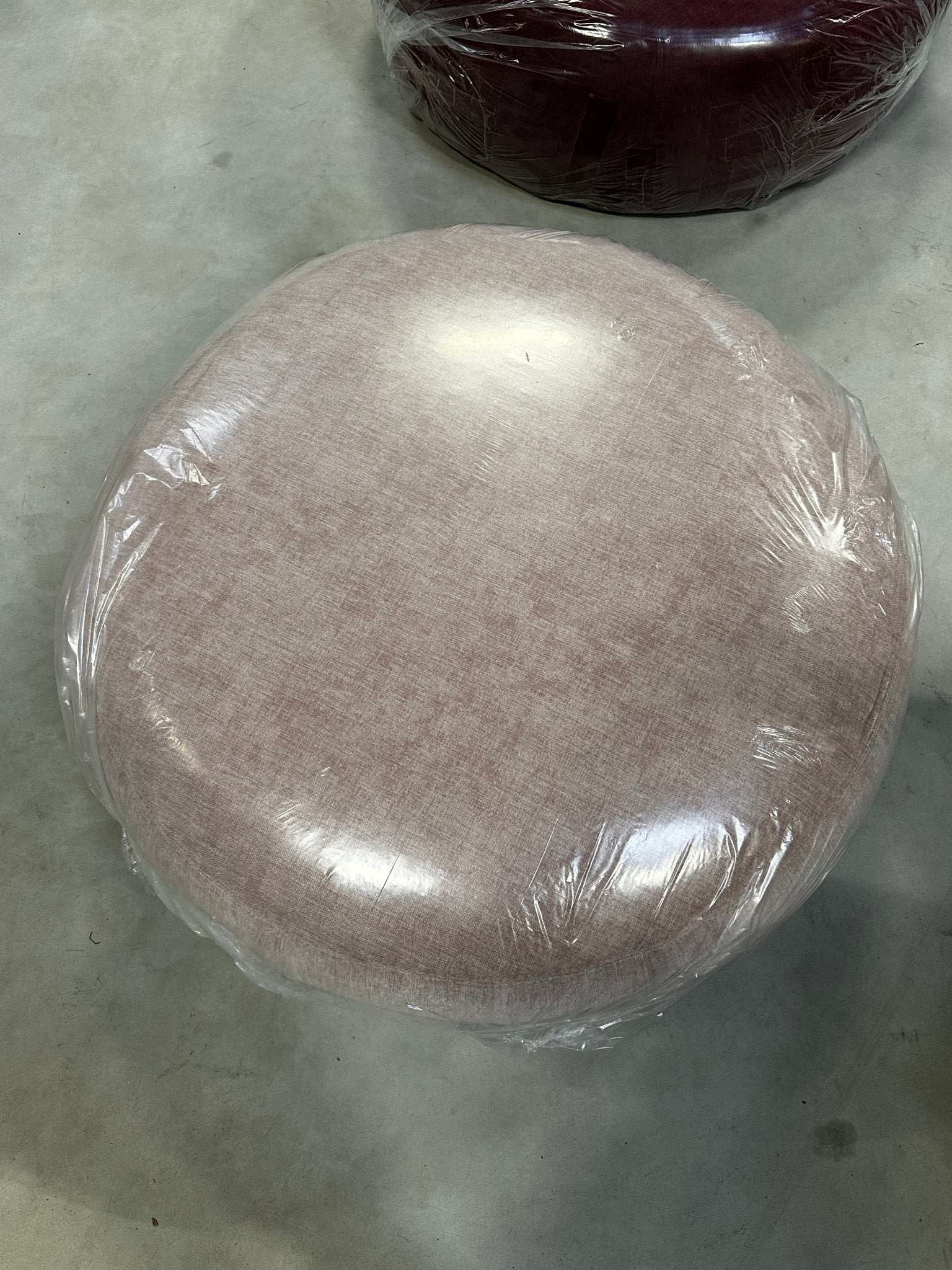 Stilvoller Hocker / Megahocker (Rund) - POLSTEROASE