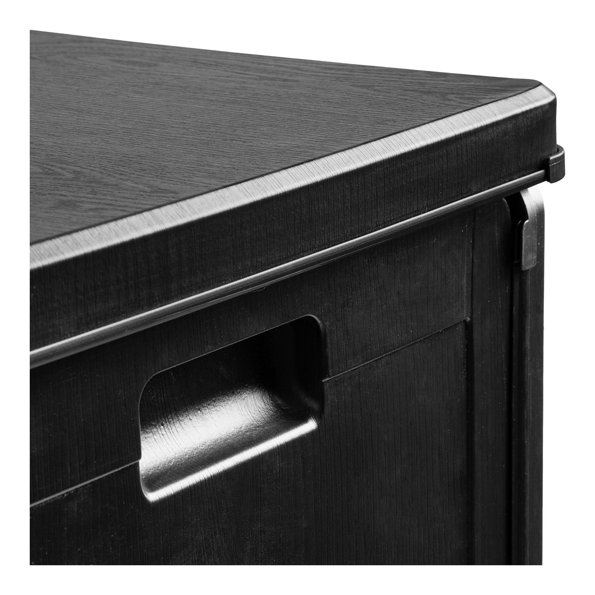 Sobra Kissenbox aus Kunststoff, 76 l, Schwarz, 42,8 × 42,8 × 46,4 cm