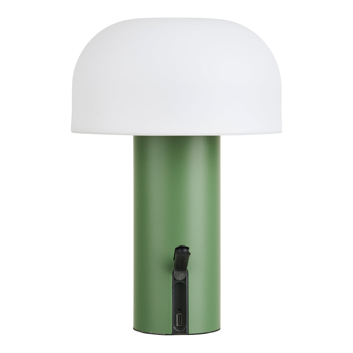 Soham LED-Lampe – wiederaufladbar, weiß/grün