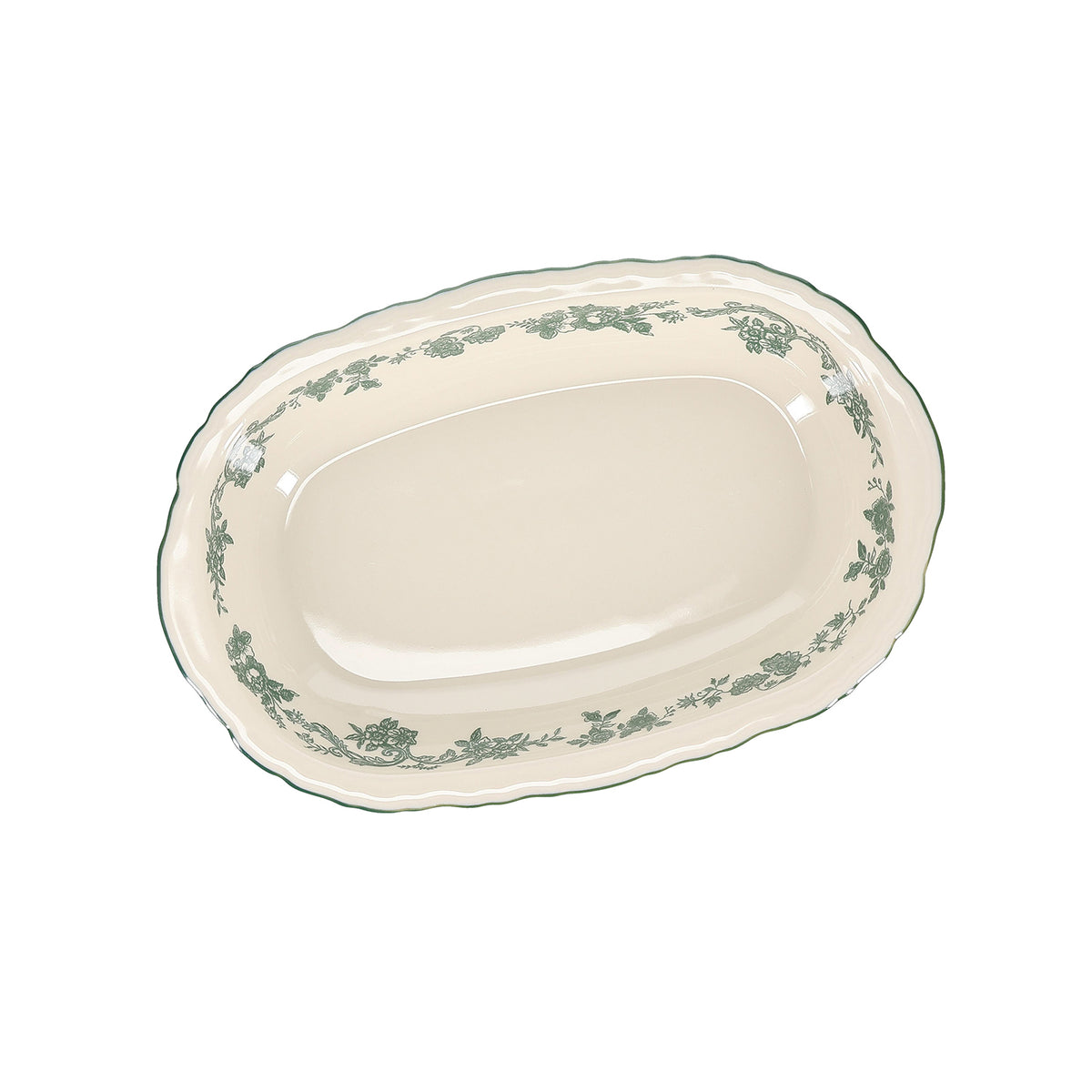 S|P Collection Servierplatte 31,5 x 21 x H 5,5 cm oval grün Cyril – Produktansicht 2
