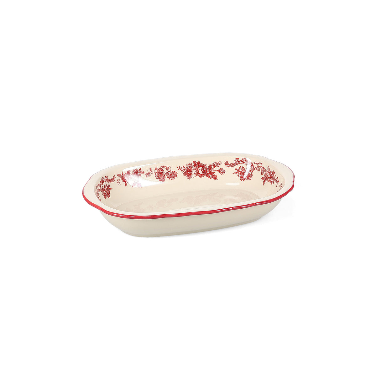 S|P Collection Servierschale 26,5 x 17,5 x H 4,5 cm oval burgunderrot Cyril – 2er-Set – Produktansicht 1
