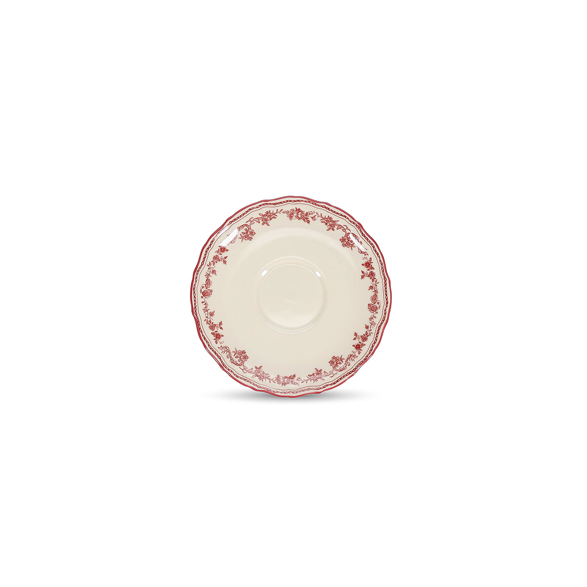S|P Collection Untertasse 15,5 cm burgunderrot Cyril – 4er-Set – Produktansicht 1