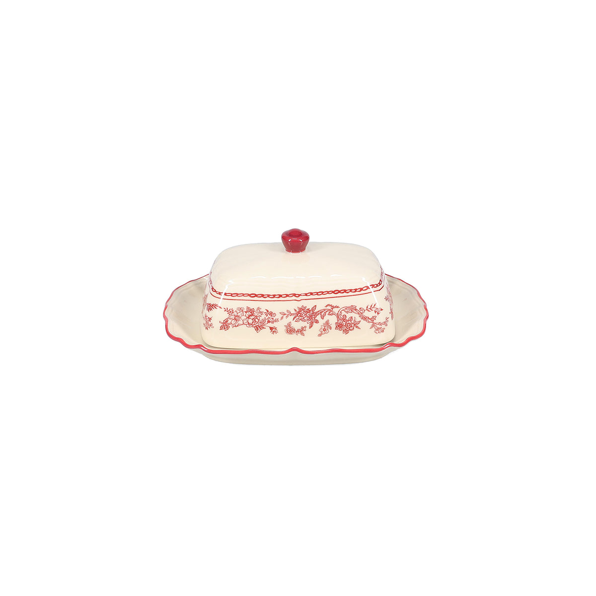 S|P Collection Butterdose 20x14,5xH8,5cm bordeaux Cyril – Produktansicht 3