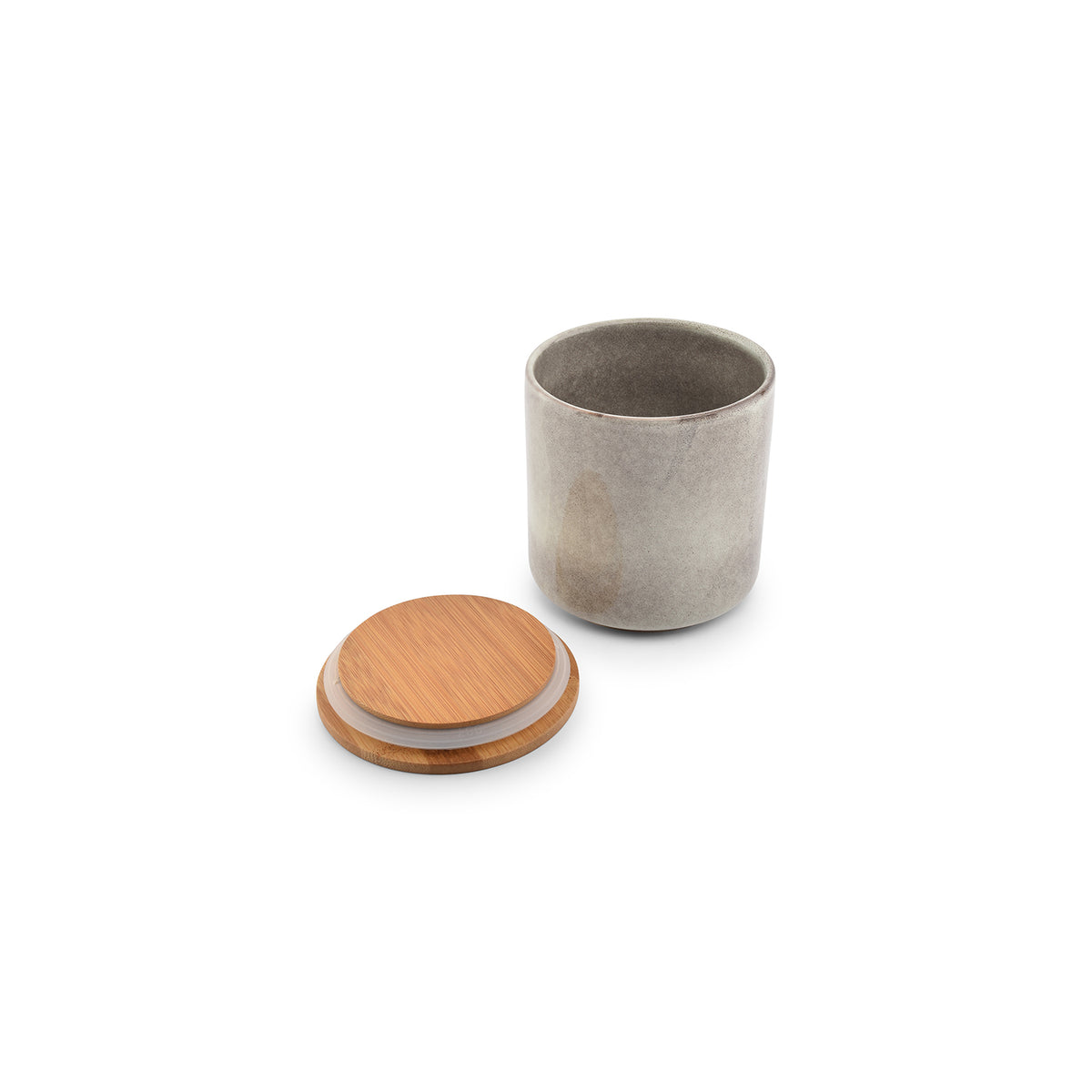 Salt & Pepper Vorratsdose 12,5xH13,5cm mit Deckel, grau, Bake – Produktansicht 3