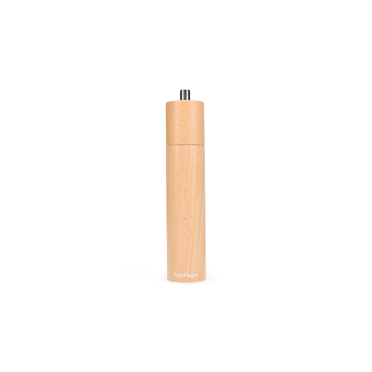Pfeffer-/Salzmühle 4,5 × H 21,5 cm, braunes Holz, Grind