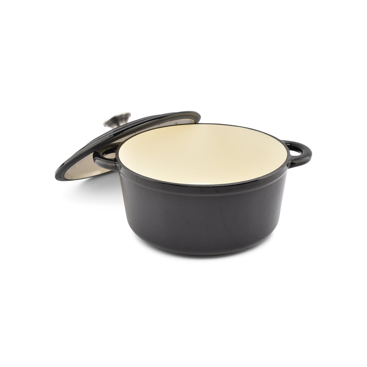 Salt & Pepper Kochtopf 26 cm Gusseisen schwarz Ferno – Produktansicht 4