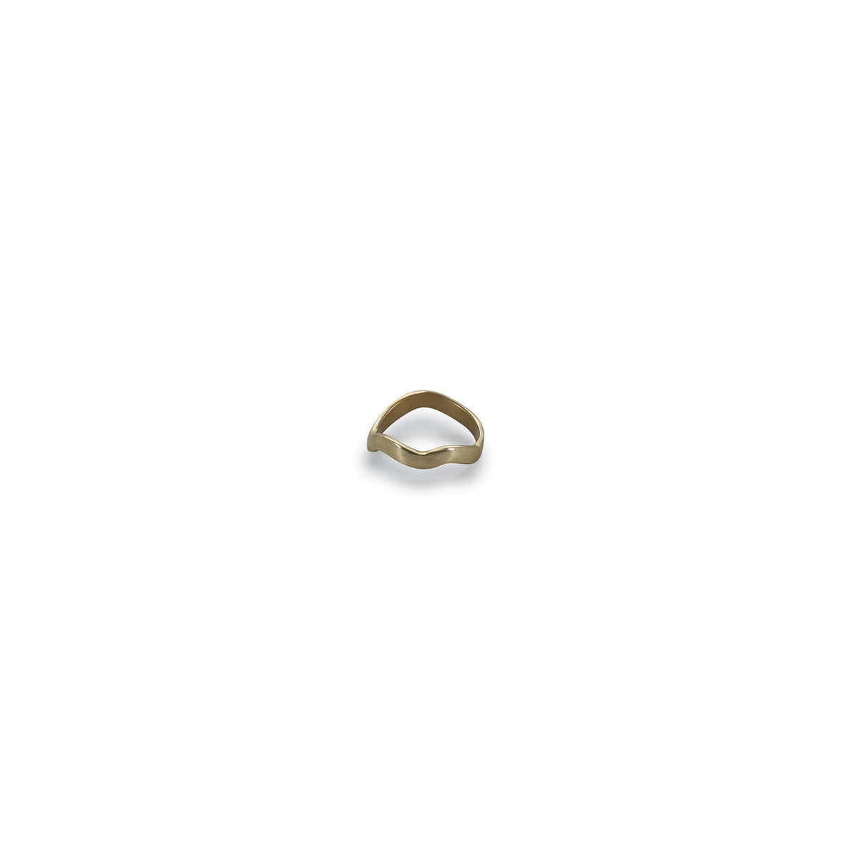 S|P Collection Serviettenring 4,5 cm, organisch geformter goldfarbener Anhänger – 4er-Set – Produktansicht 1