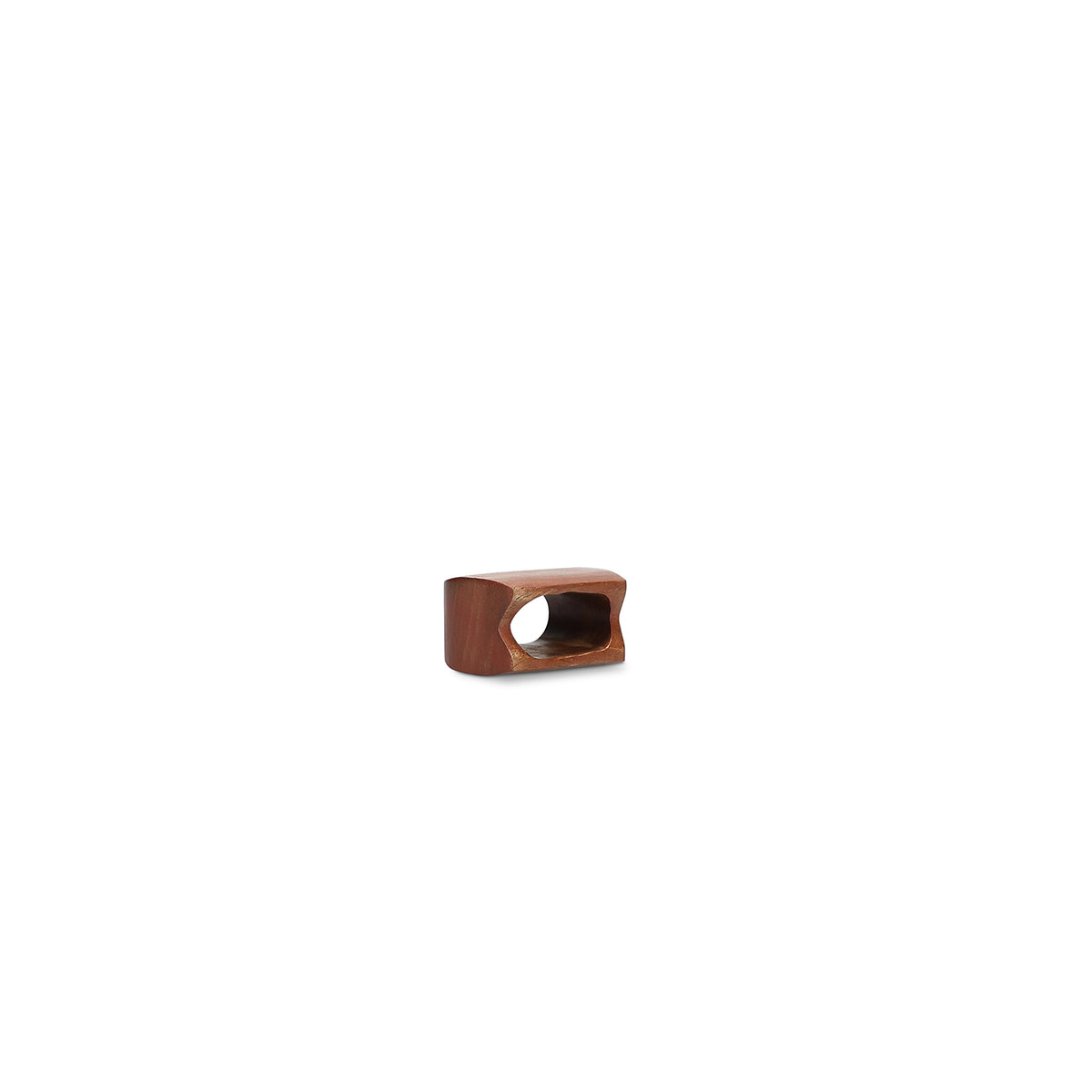 S|P Collection Serviettenring 5,5 x 4 cm, rechteckig, Holz, Moku - 4er-Set – Produktansicht 1