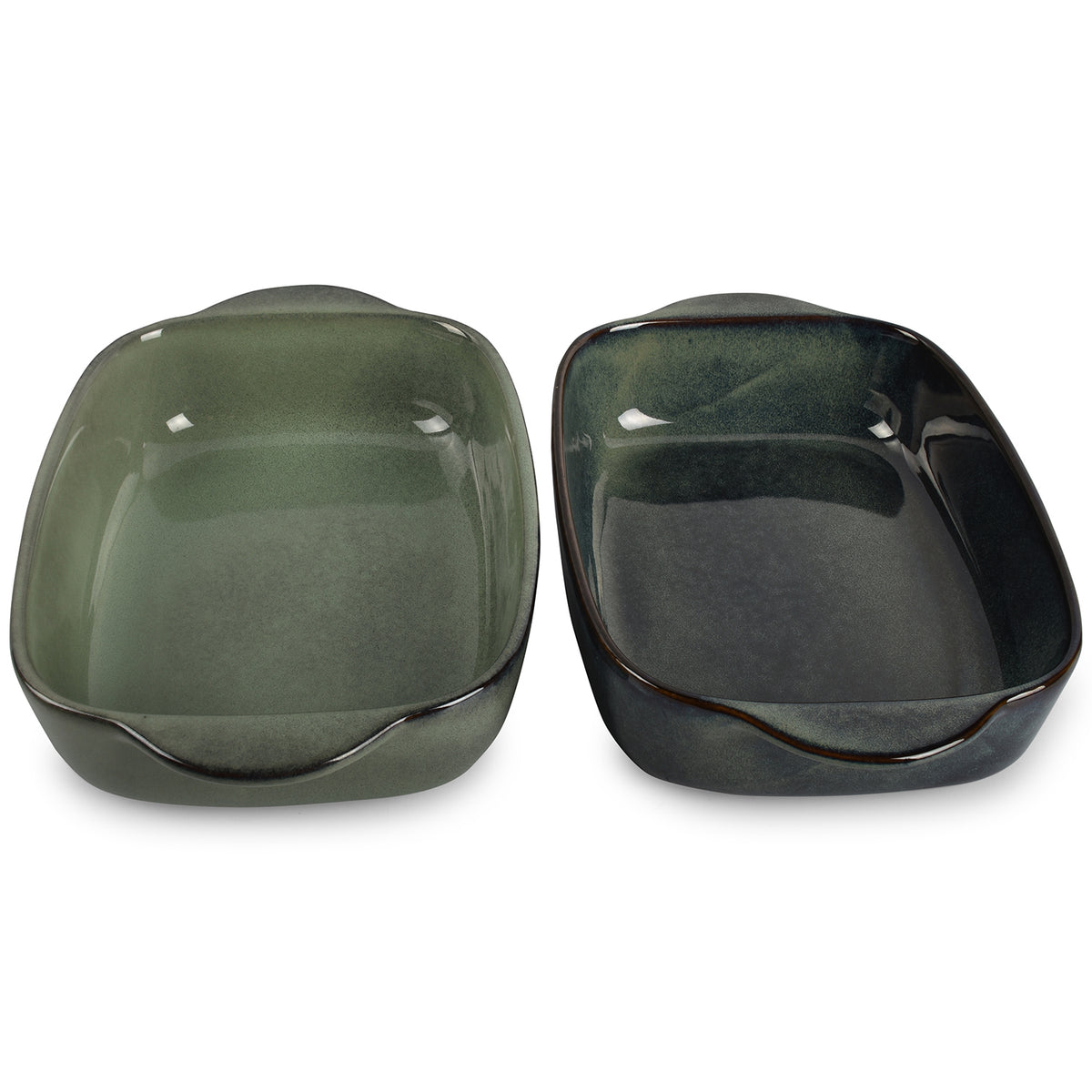 Salt & Pepper Auflaufform 32/25,5x20,5xH7 cm grün/blau Meridian – Produktansicht 4