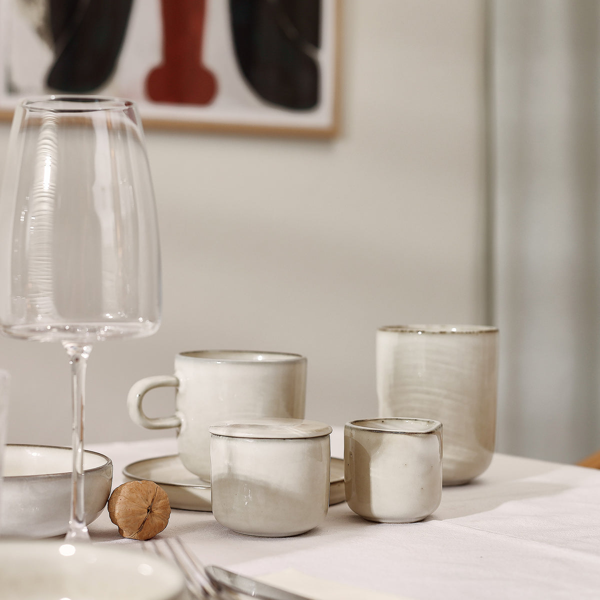 Salt & Pepper Untertasse 15 cm, elfenbein, Meridian – 4er-Set – Produktansicht 2