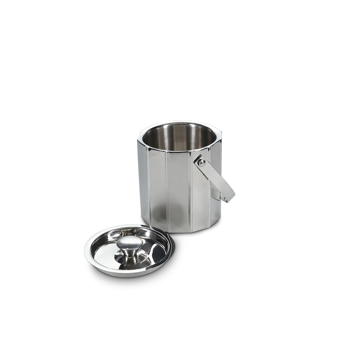 S|P Collection Eiseimer 15,5 x H 17,5 cm, doppelwandig, silber, Nox – Produktansicht 3