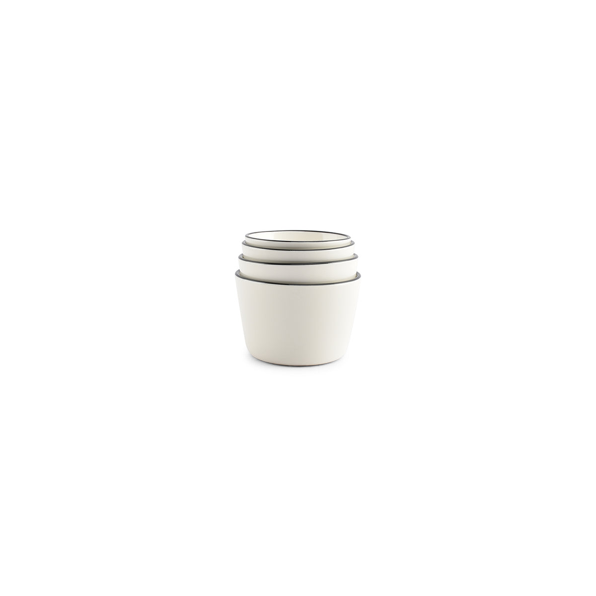 Salt & Pepper Schalen, 4-teilig, Weiß Nero (Set aus 4) – Produktansicht 3