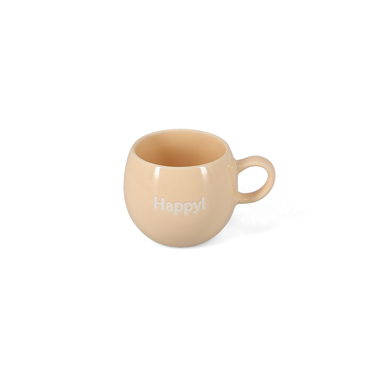 Salt & Pepper Becher 42 cl „Happy!“ beige Muggies – Produktansicht 2