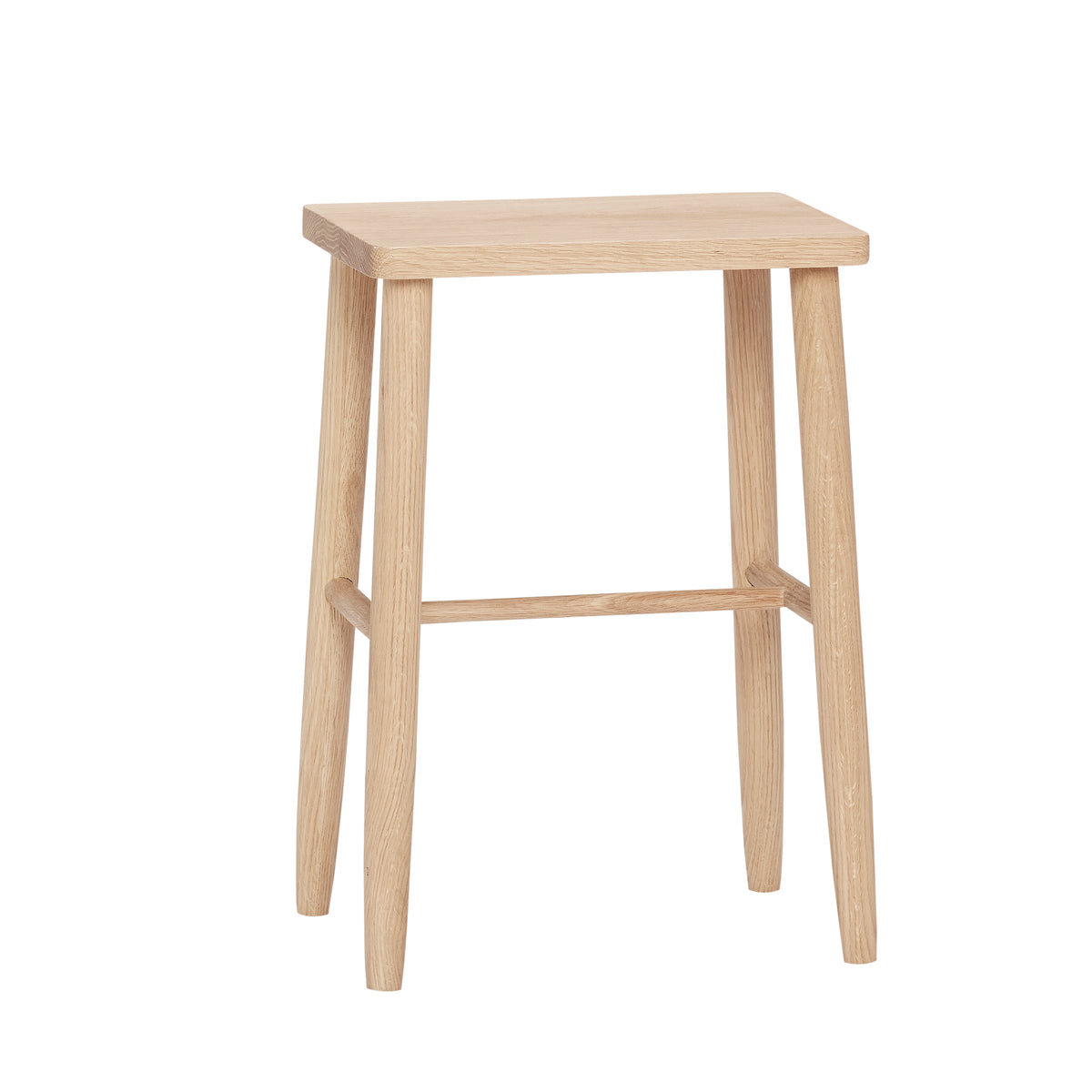 Folk Hocker aus Eichenholz