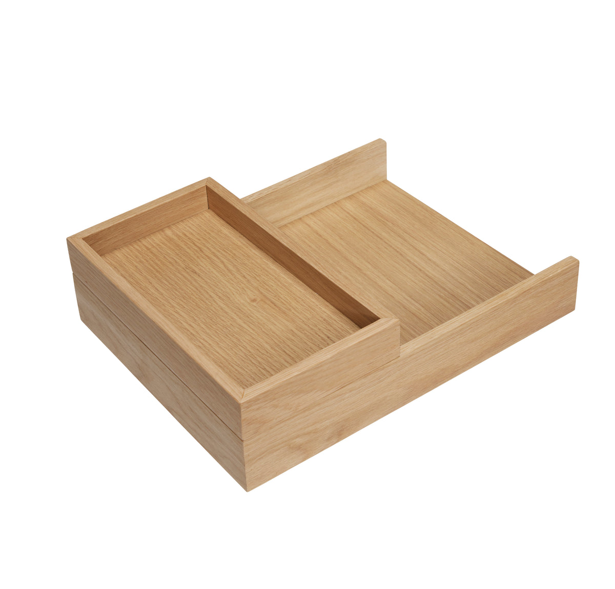 Rail Schreibtisch-Organizer aus Eichenholz, Natur, 2er-Set