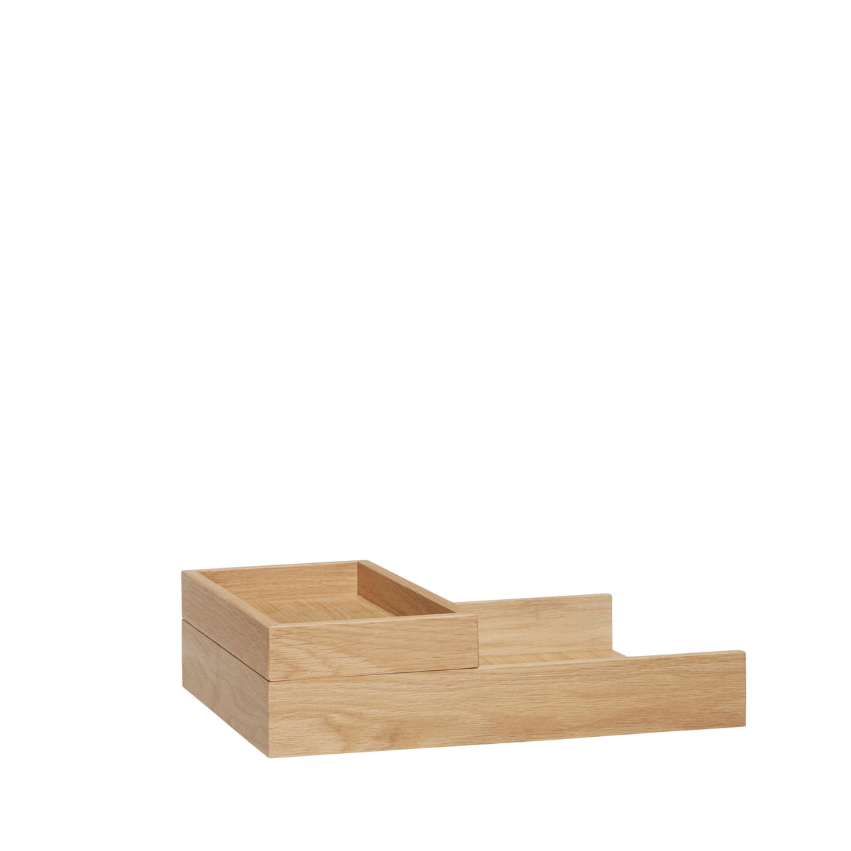 Rail Schreibtisch-Organizer aus Eichenholz, Natur, 2er-Set