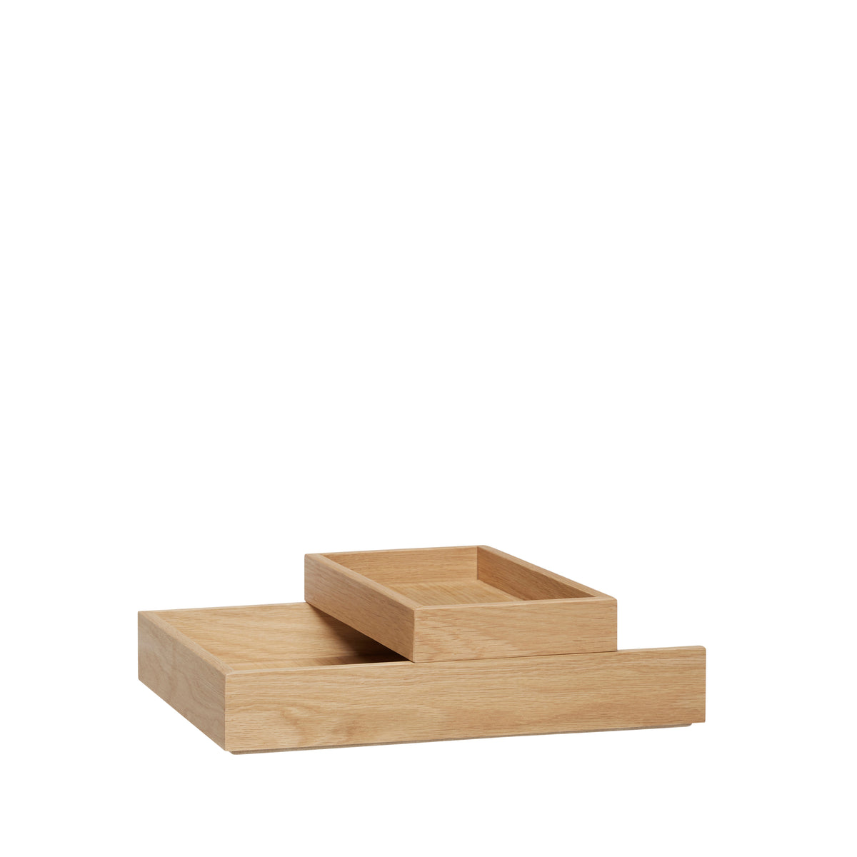 Rail Schreibtisch-Organizer aus Eichenholz, Natur, 2er-Set