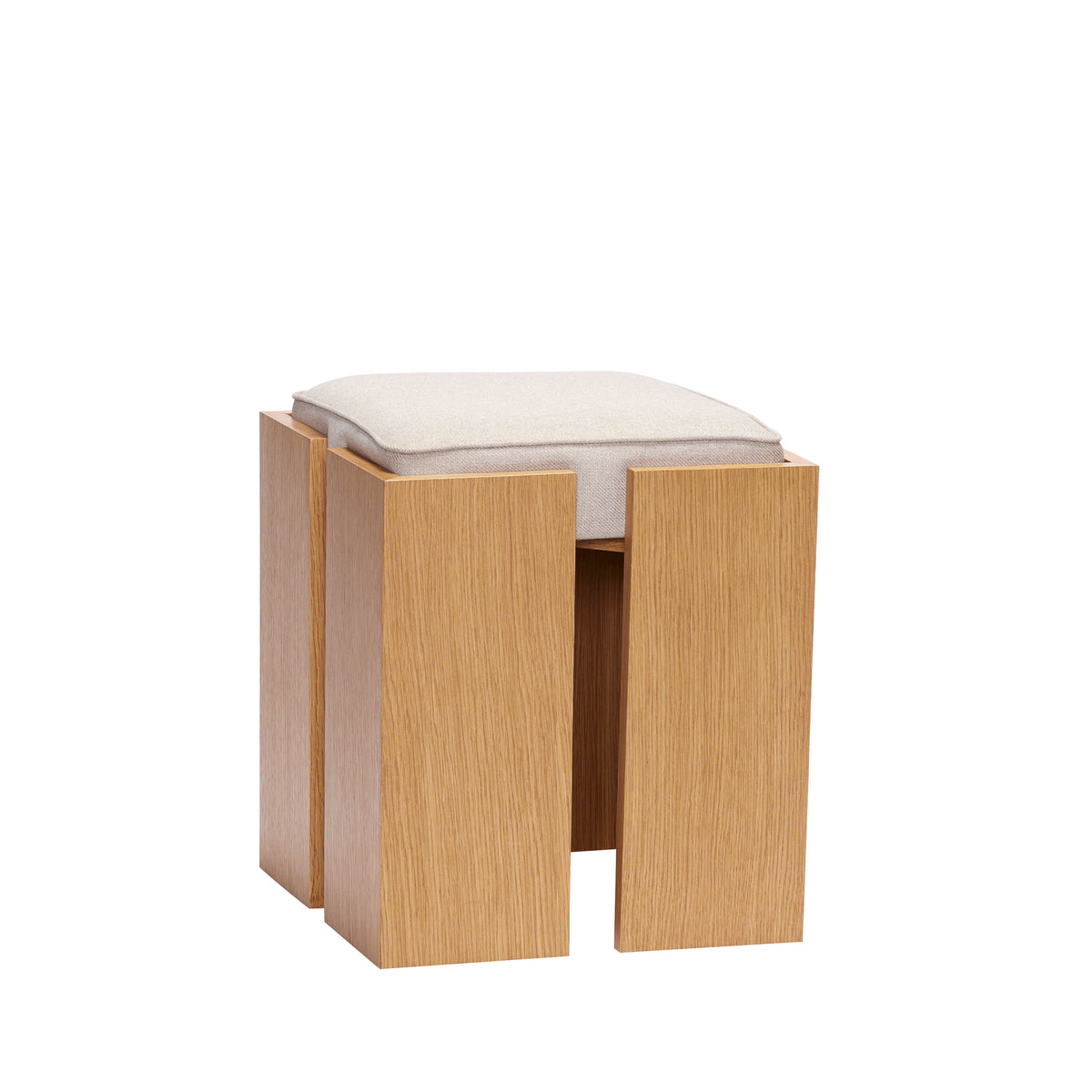 Forma Hocker aus Eichenholz mit Polster
