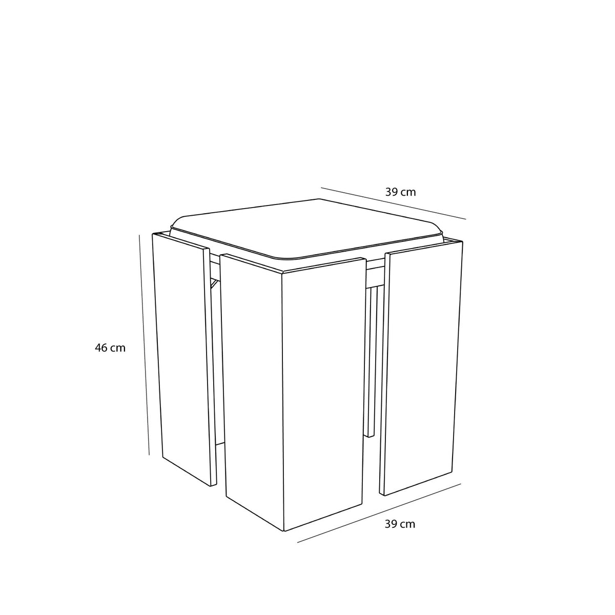 Forma Hocker aus Eichenholz mit Polster