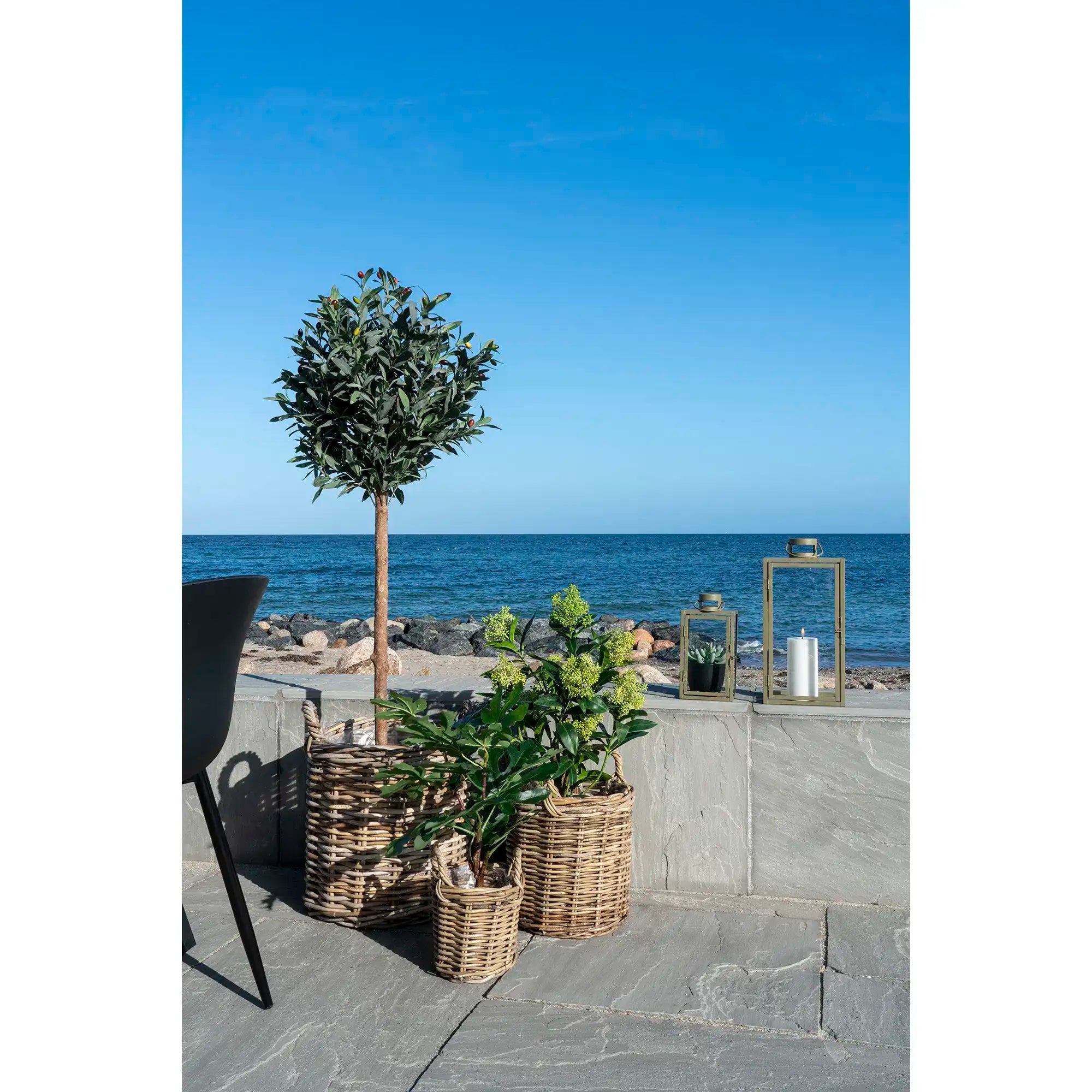 Kunstbaum Feige Grün 60 cm – Pflegeleichte Zimmerpflanze im skandinavischen Stil