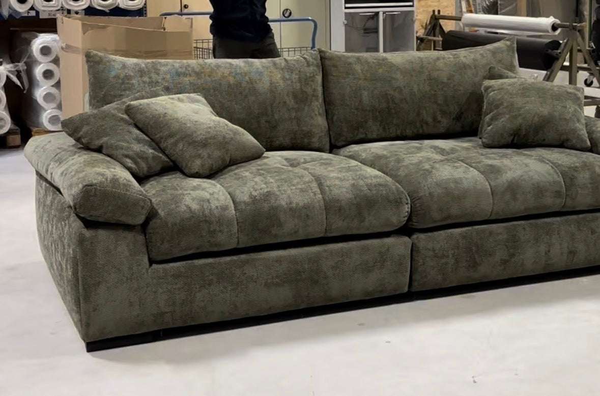 Big Sofa in Webstoff, 262 cm Breite | PolsterOase
