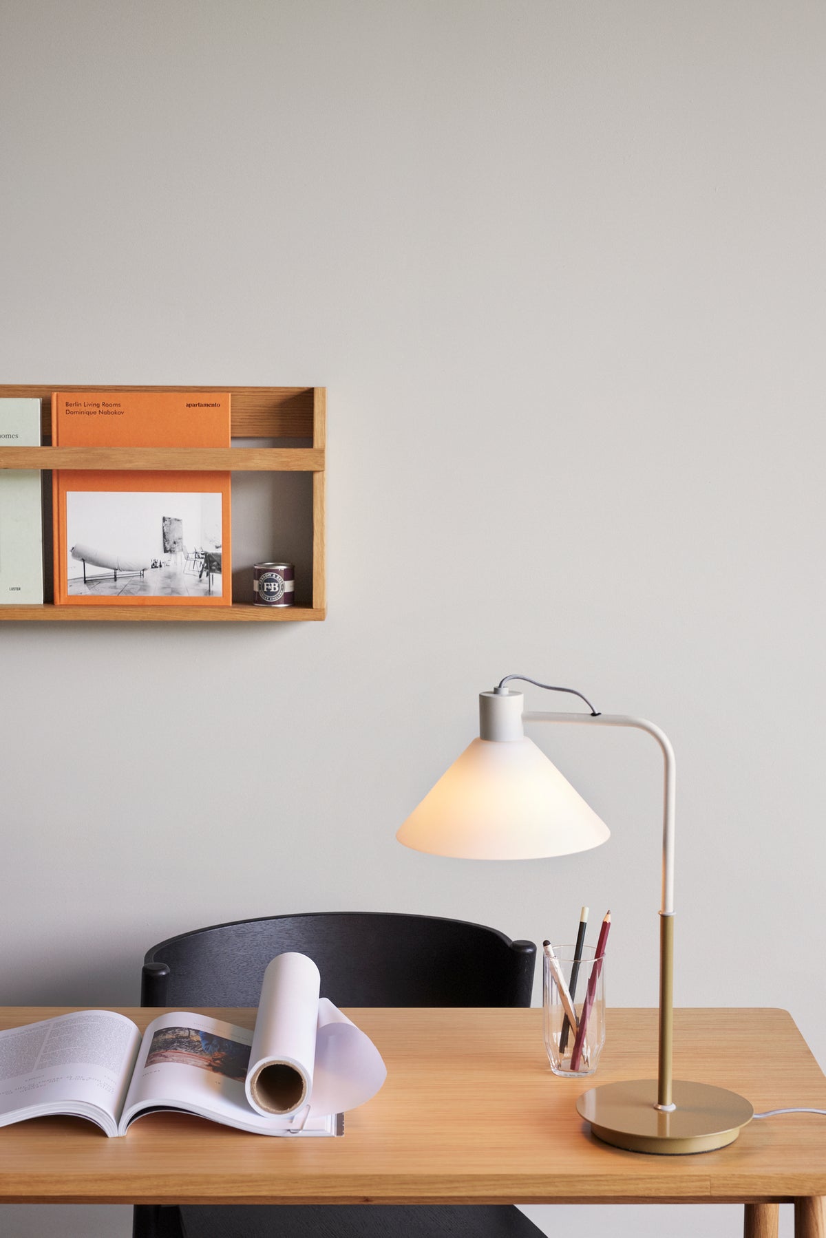 Spot-Tischlampe Khaki