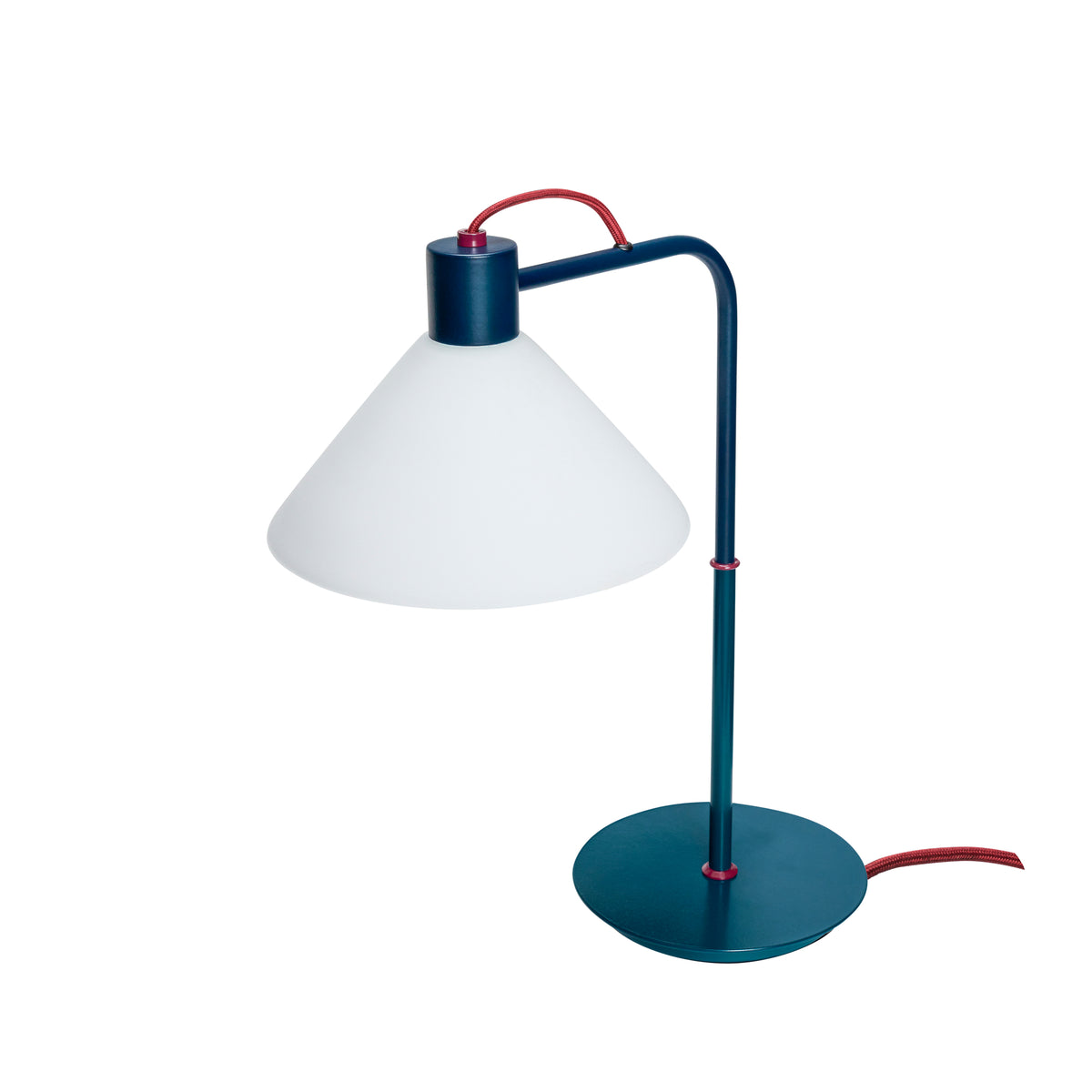 Blaue Spot-Tischleuchte