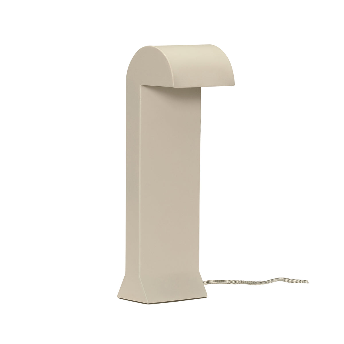 PolsterOase Möbel – Soothe LED, Tischlampe aus Metall und Polycarbonat, Hellgrau – Ansicht 2