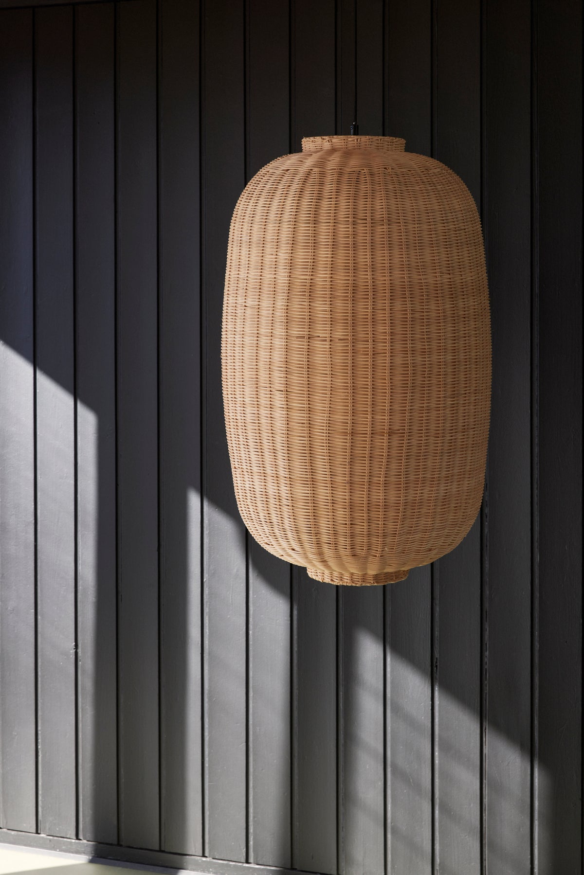Chand Pendelleuchte – Rattan Natur, Ø 45 × 75 cm