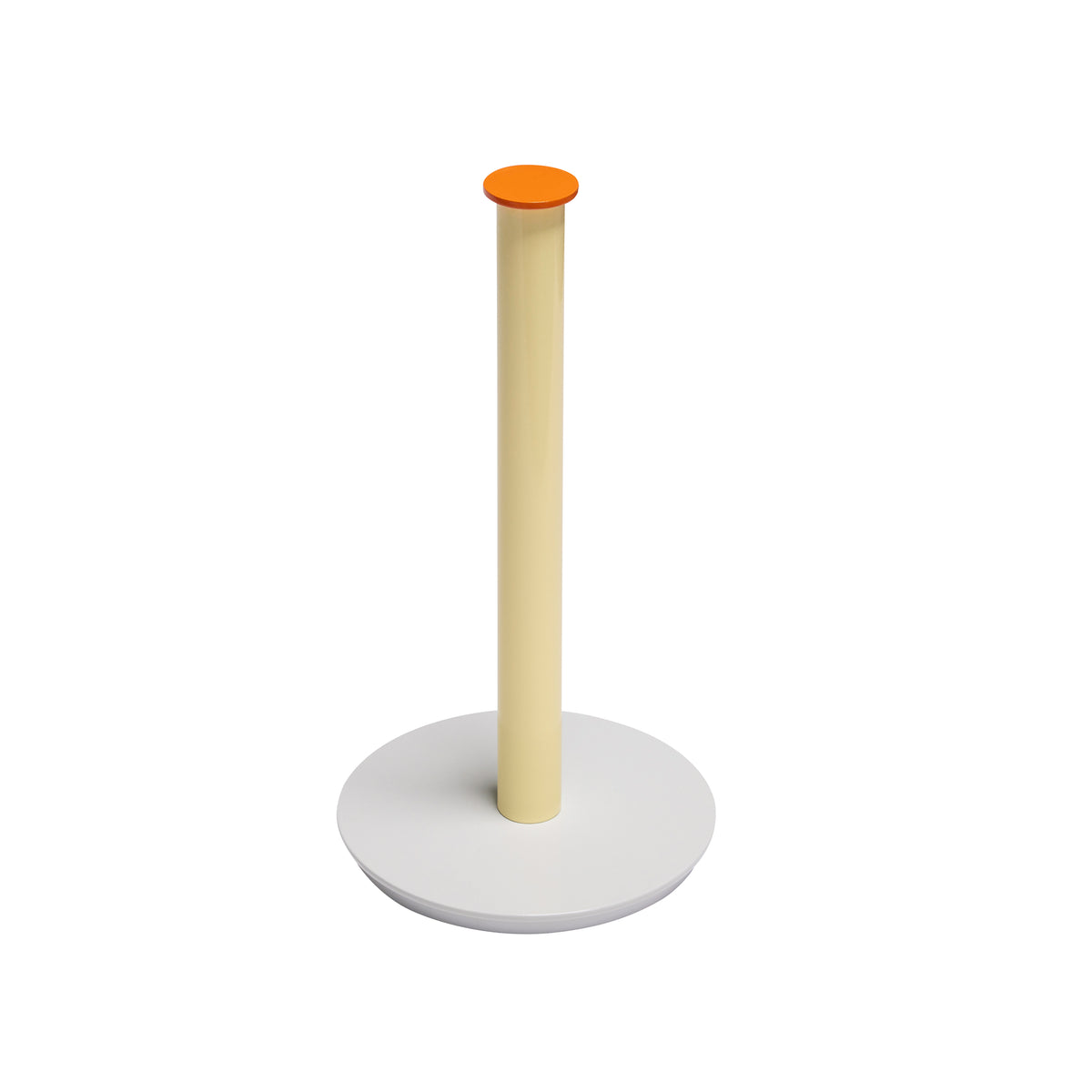Play Küchenrollenhalter aus Metall, Grau/Gelb, 28 cm
