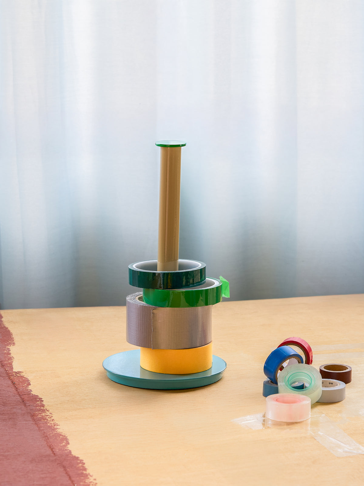 PolsterOase Möbel – Küchenrollenhalter aus Metall, Blau/Grau/Grün – Ansicht 7