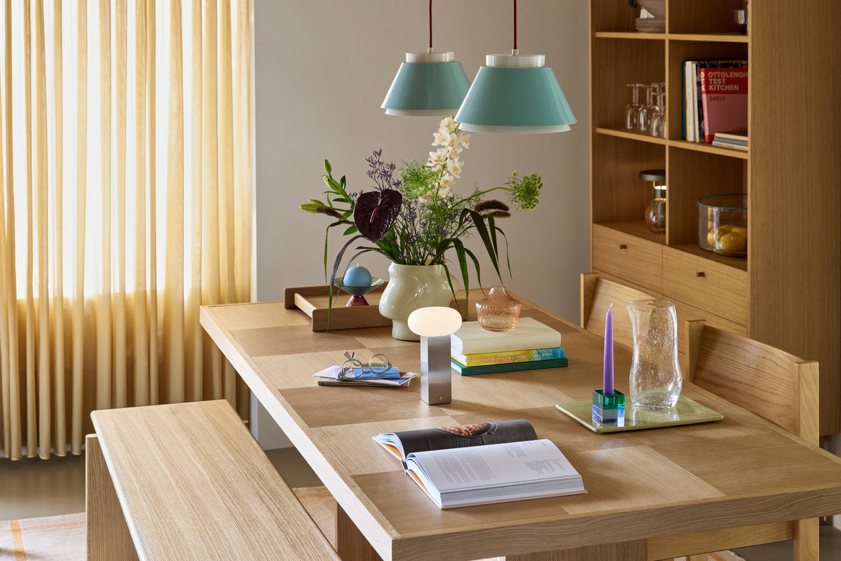 Remi Pendelleuchte Blau/Beige