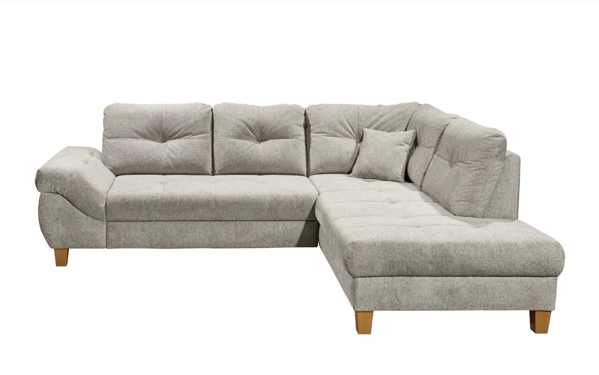 Ecksofa in Webstoff, 275cm Breite