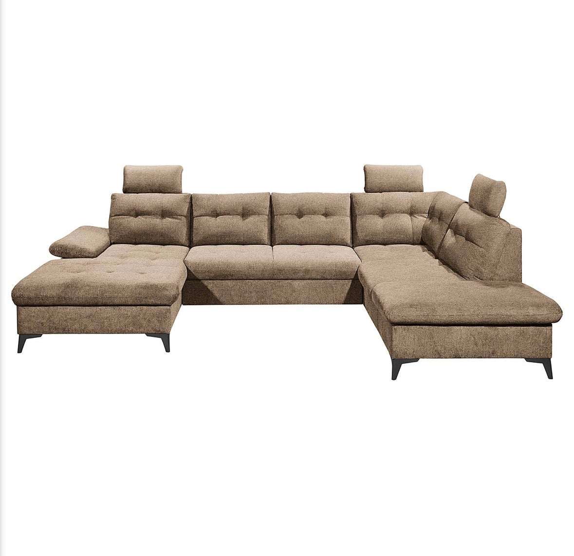 Wohnlandschaft in Webstoff, 324cm Breit | PolsterOase