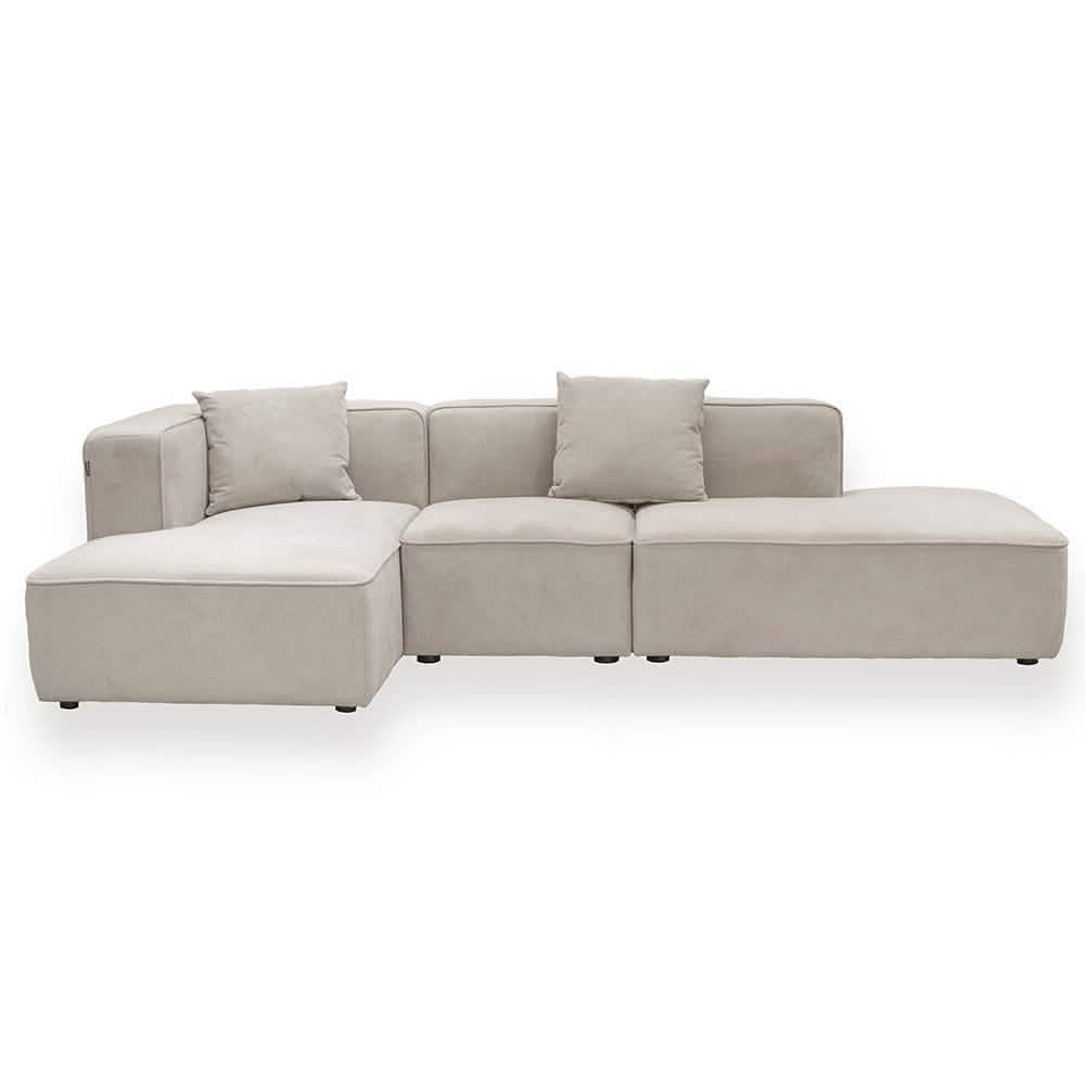 Benne Modulsofa Links in Beige, 290 cm Breite | PolsterOase