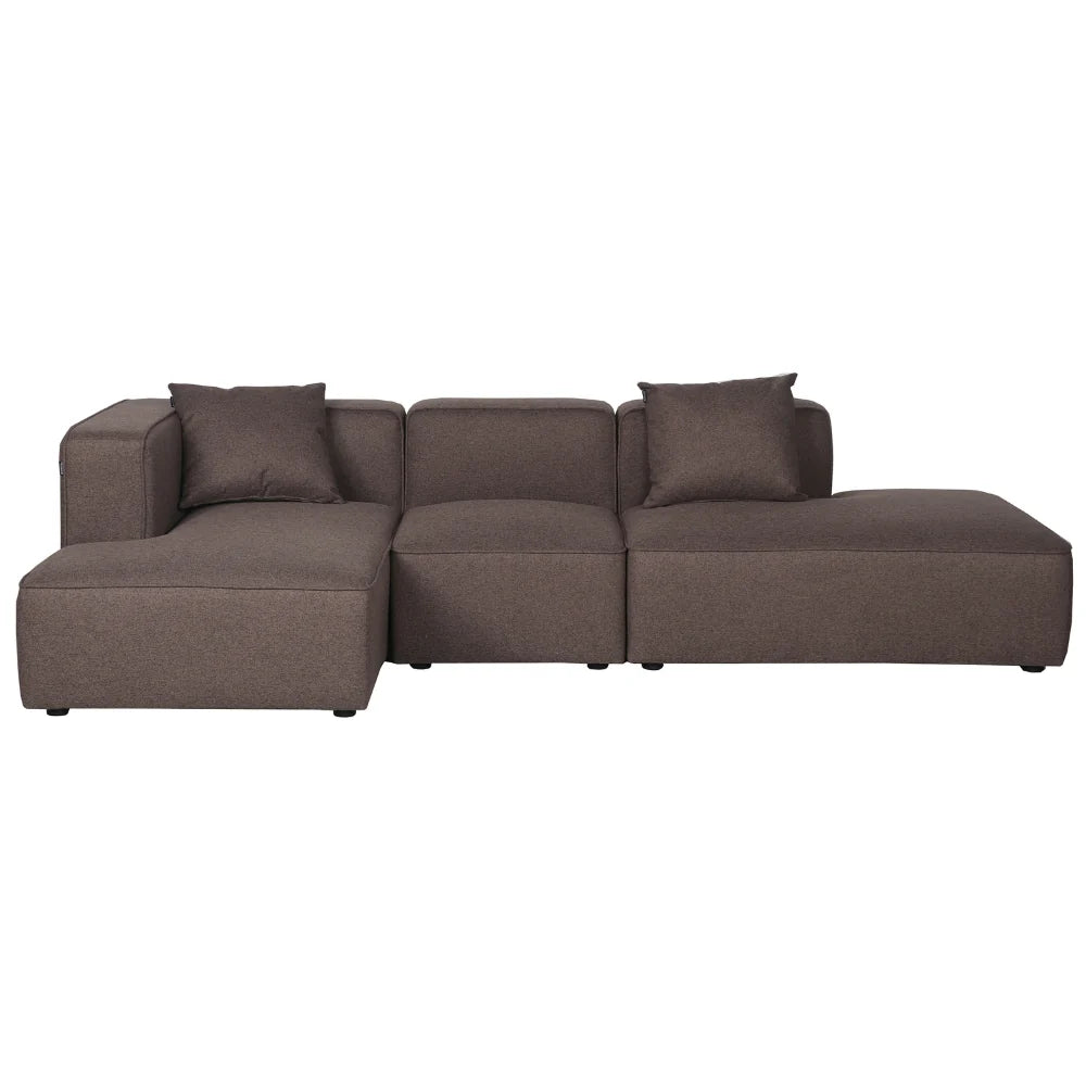 Benne Modulsofa Links in Braun, 290 cm Breite | PolsterOase
