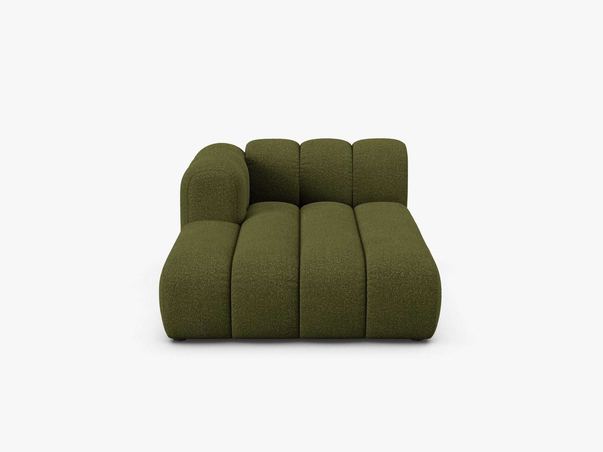 Chaiselongue (links) in Bouclé, 117 cm Breite - Modulsofa-4