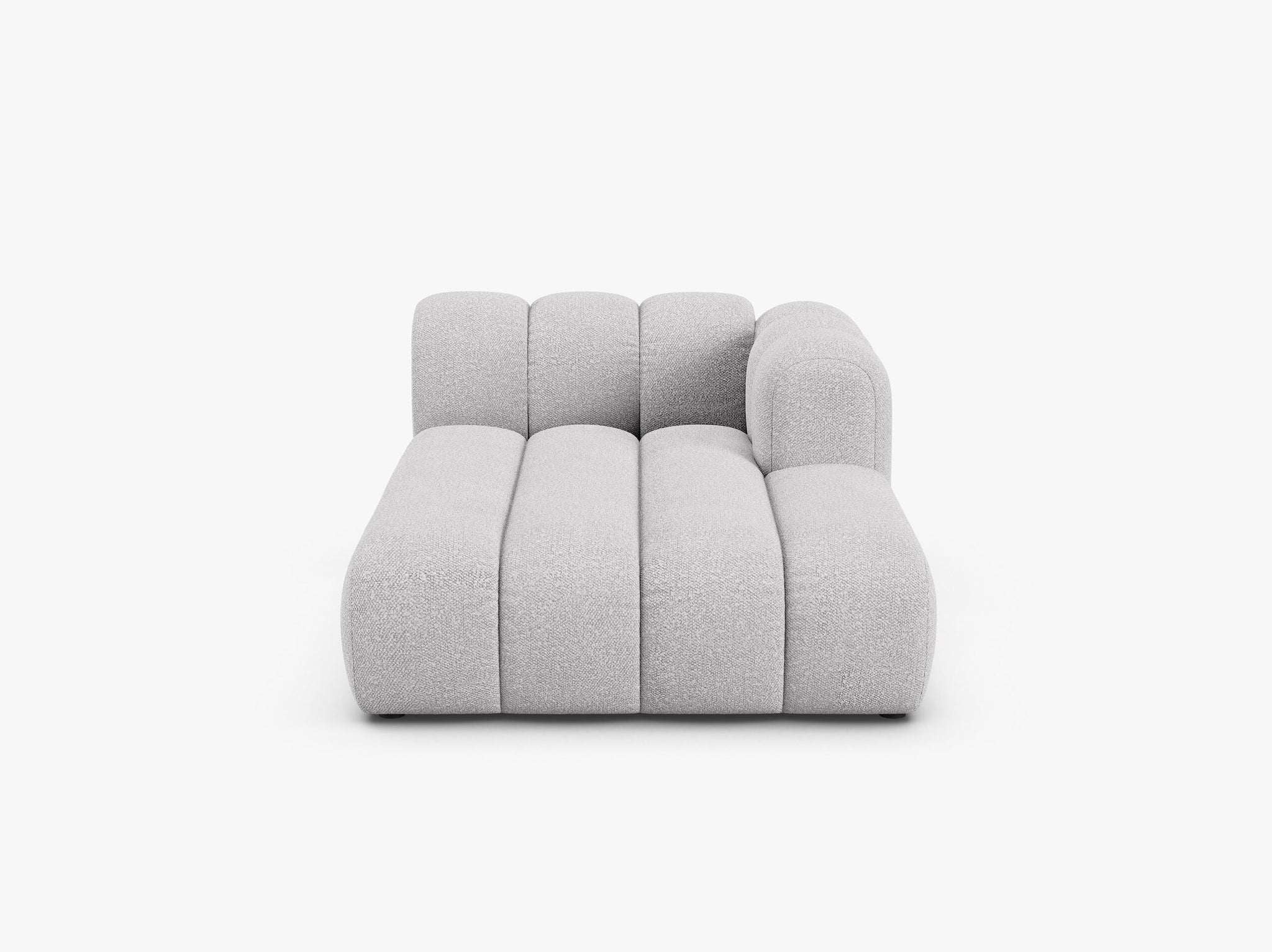 Chaiselongue (rechts) in Bouclé, 117 cm Breite - Modulsofa-2