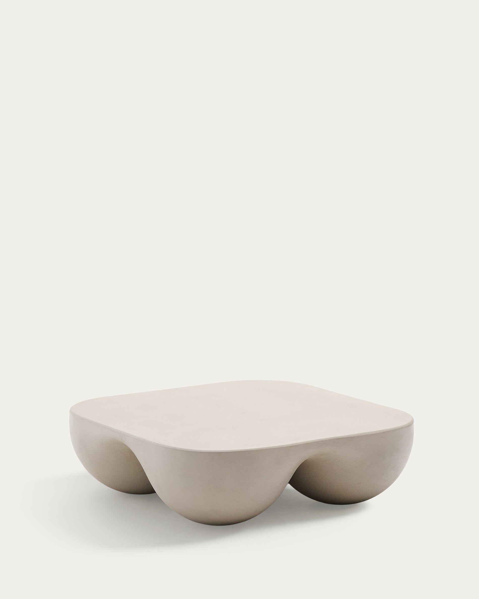 Colba Couchtisch 100x100 cm – Polystone Design für Indoor & Outdoor