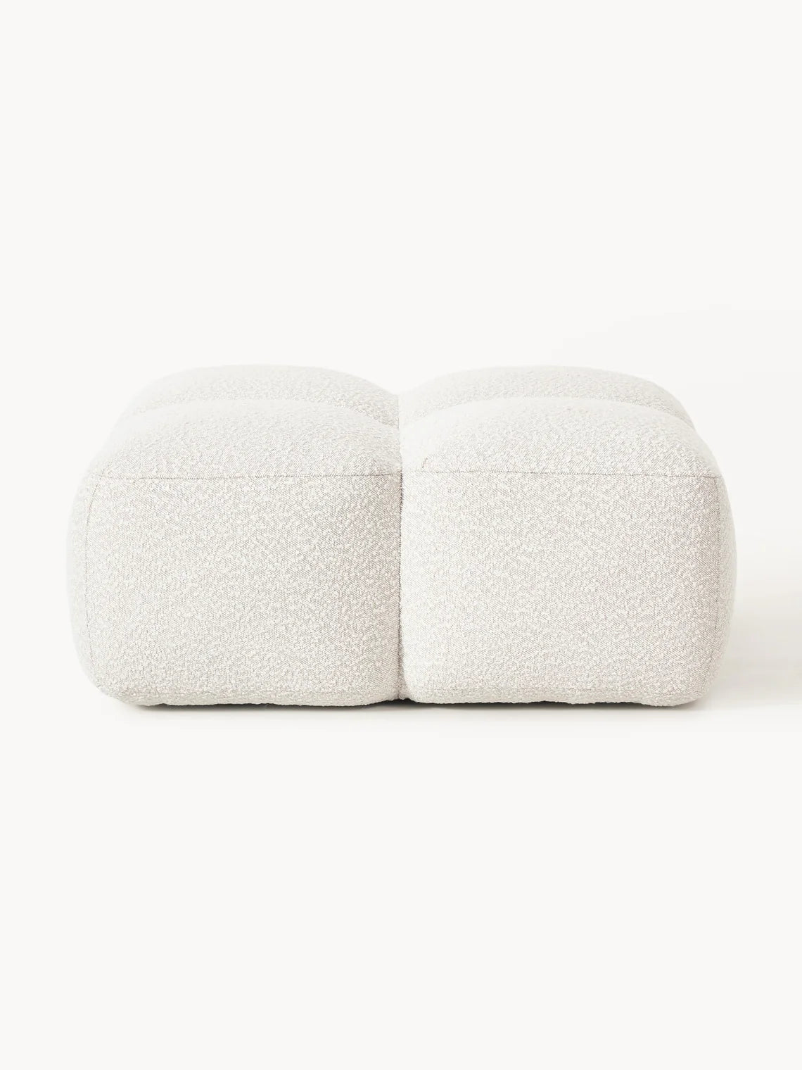 Luno Hocker in Bouclé, 90 cm Breite